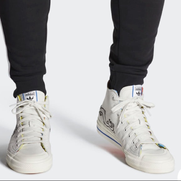 AUTHENTIC NIZZA HI RF KEITH HARING  SNEAKERS *NIB* - Picture 3 of 8